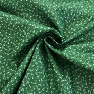 LC11 Poplin Fabric with leaf pattern | %100 cotton fabric