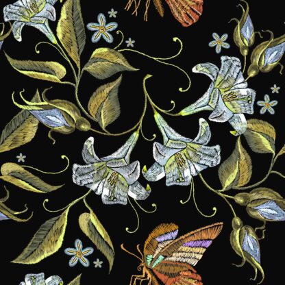 LL79 Hot press empreinte leather fabric BLACK by the yard