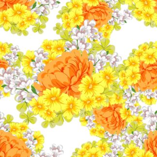 LL02 Orange Leather Fabric