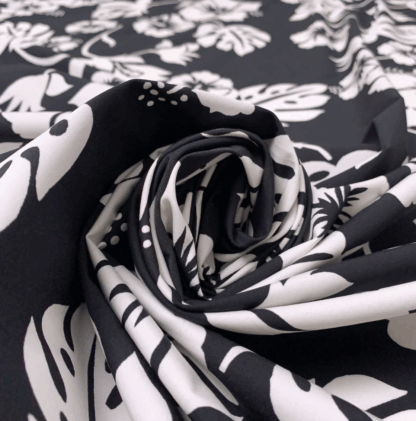 DC01 Black Cotton Fabric