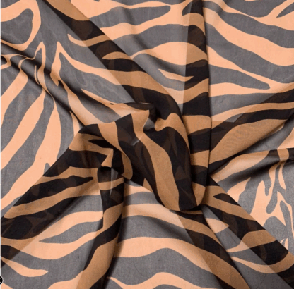 VC03 Baroque Patterned Fabric including tiger motifs