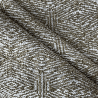 DJ20 Brown Jacquard Fabric with Tiny Letters