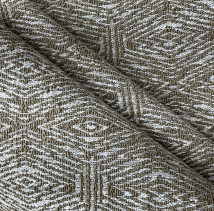 DJ20 Brown Jacquard Fabric with Tiny Letters