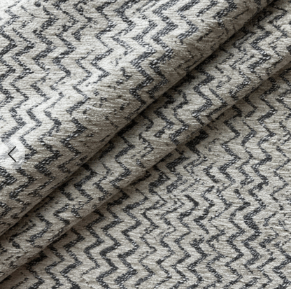 FJ02 White and Brown Jacquard Fabric