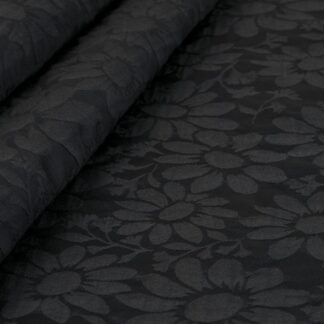 GJ09 Black Canvas Fabric with big patterns