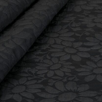 GJ09 Black Canvas Fabric with big patterns