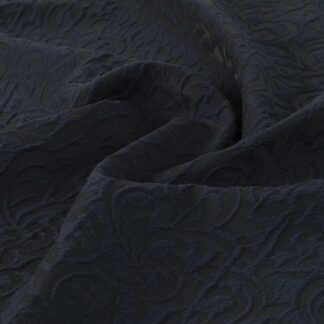 GJ01 Navy Blue Fabric With Big Pattern