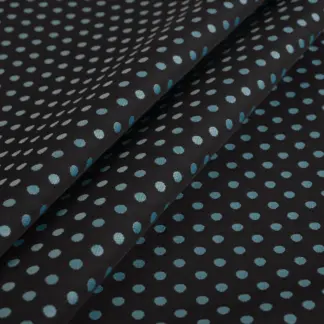 FJ03 Navy Blue Jacquard Fabric