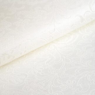 DJ03 White Jacquard Fabric