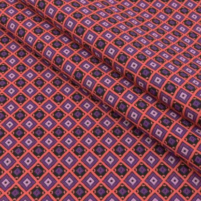 DJ15 Pink Jacquard Fabric with little patterns for Sneaker Customizing, Shoes, Bags