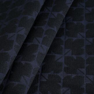 GJ13 Navy Jacquard Fabric For Sale By The Yard