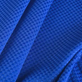 DJ21 Blue Jacquard Fabric with Mini Patterns
